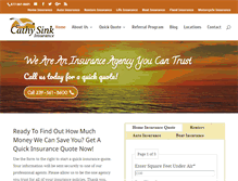 Tablet Screenshot of cathysinkagency.com